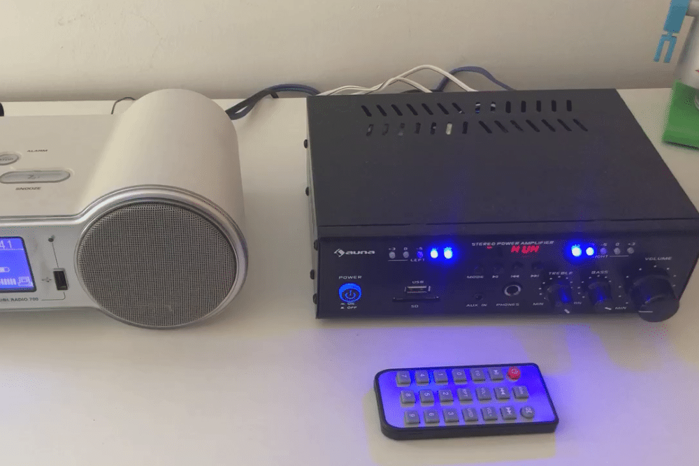 color negro Amplificador de audio 2.0, 50 W, 20-30000 Hz, 6.3 mm, 230 V Dynavox CS-PA1 